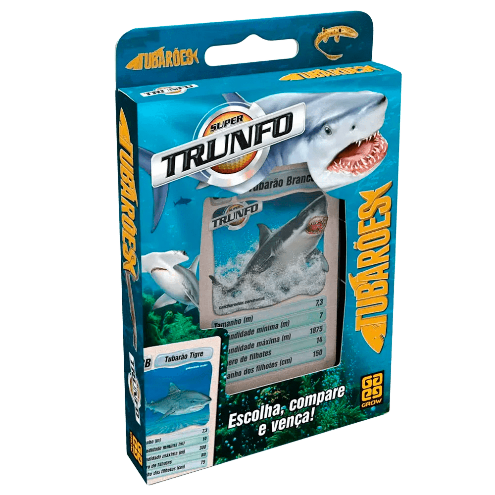 Super Trunfo Tubarões / Super Trump Sharks - Grow