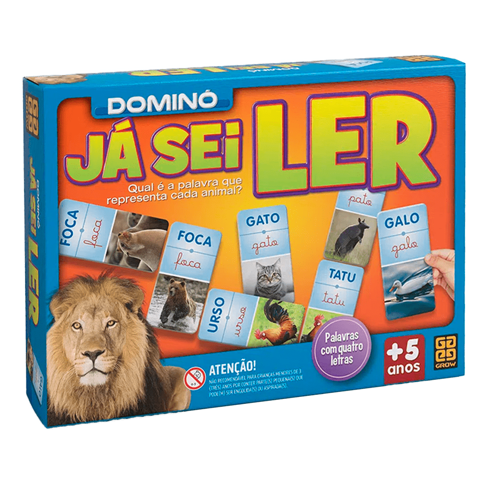 Jogo Dominó Já Sei Ler / Domino game I already know how to read - Grow