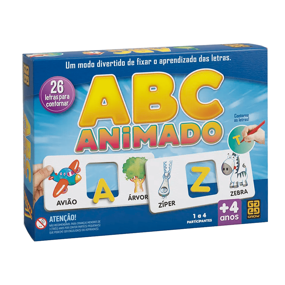 Jogo ABC Animado / Animated ABC game - Grow