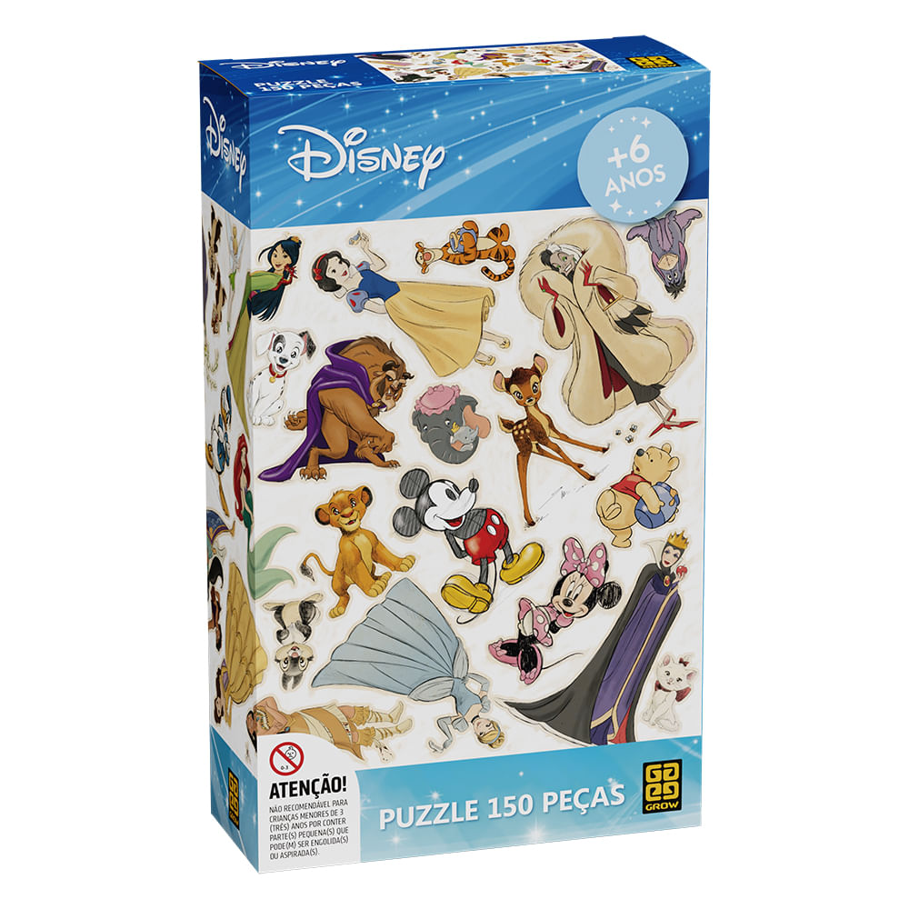 Puzzle 150 peças Disney / Puzzle 150 Disney Parts - Grow