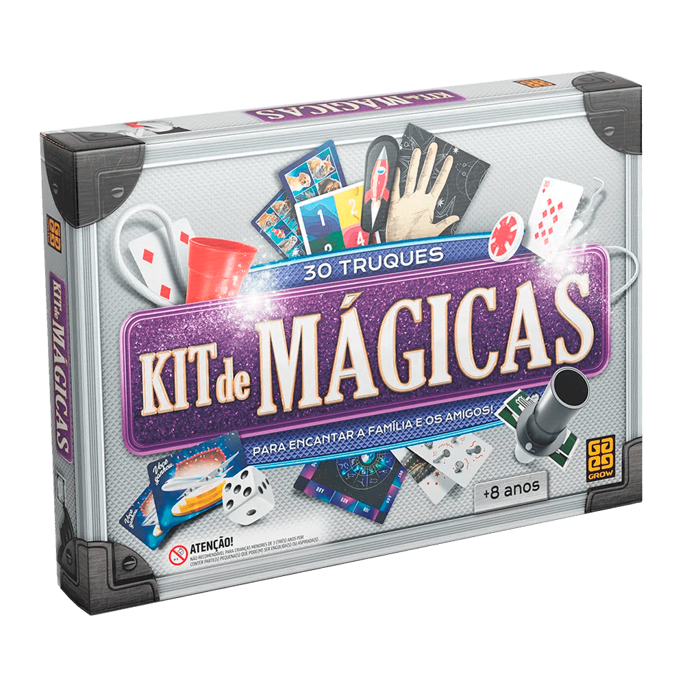 Kit de Mágicas 30 Truques / Magic Kit 30 Tricks - Grow