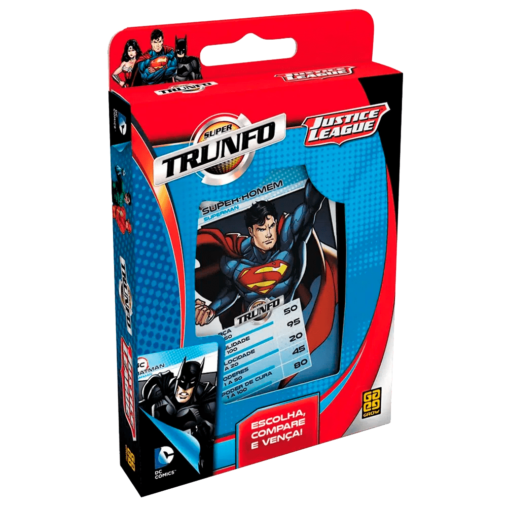 Super Trunfo Liga da Justiça / Super Trump League of Justice - Grow