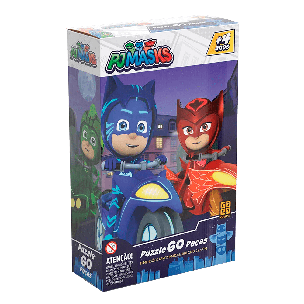 Puzzle 60 peças PJ Masks / Puzzle 60 pieces pj masks - Grow