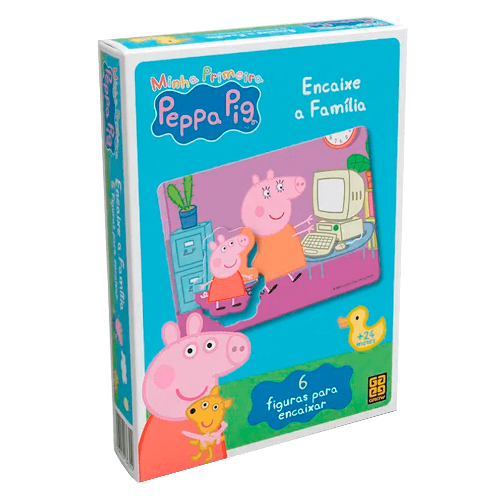Jogo Encaixe a Família Peppa Pig / Game Fit the Peppa Family Pig - Grow