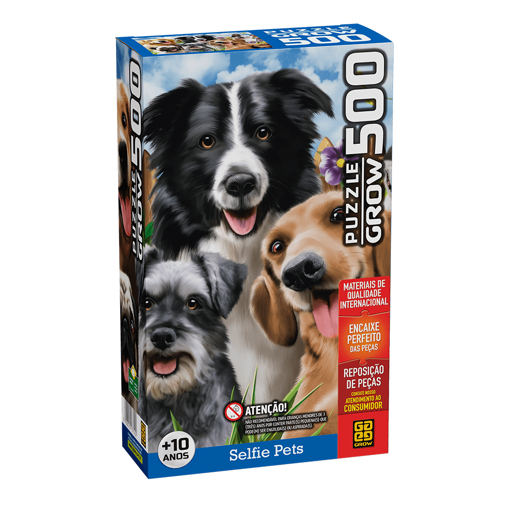 Puzzle 500 peças Selfie Pets / Puzzle 500 pieces selfie pets - Grow