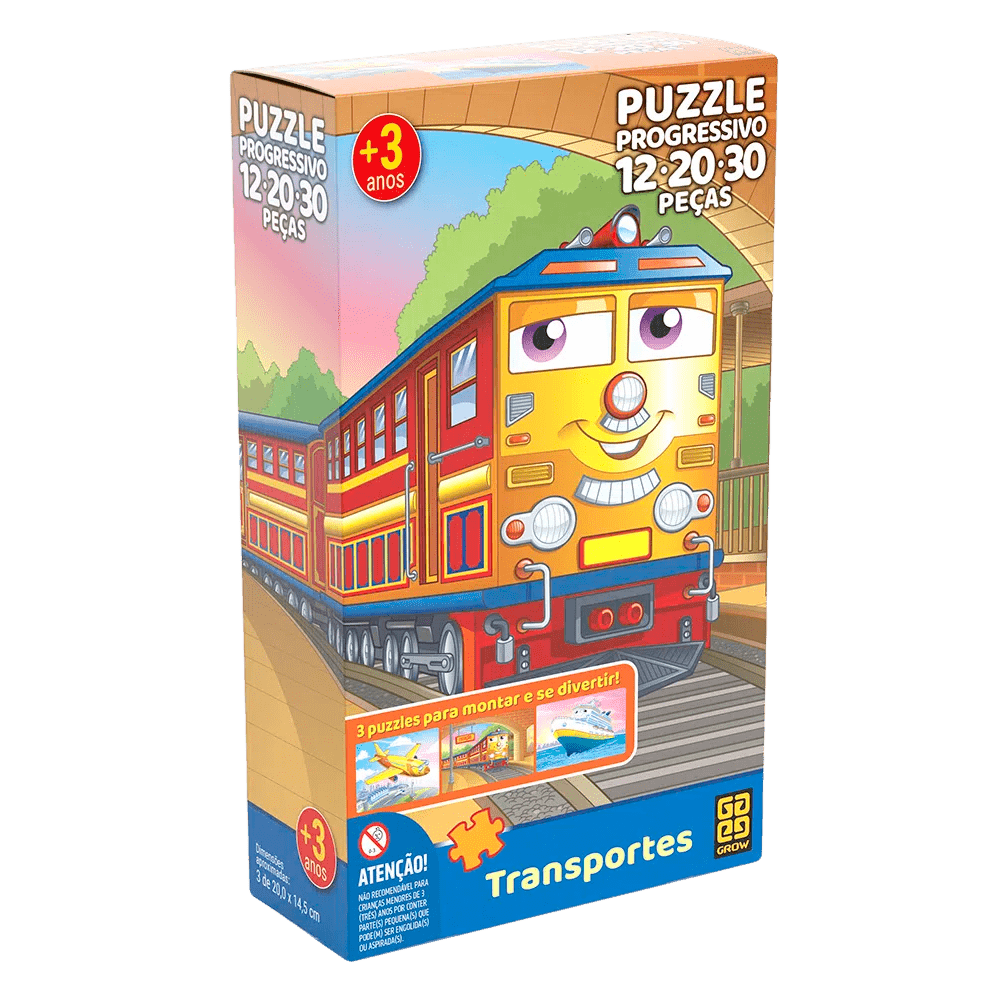 Puzzle Progressivo Transportes / Progressive Puzzle Transportation - Grow