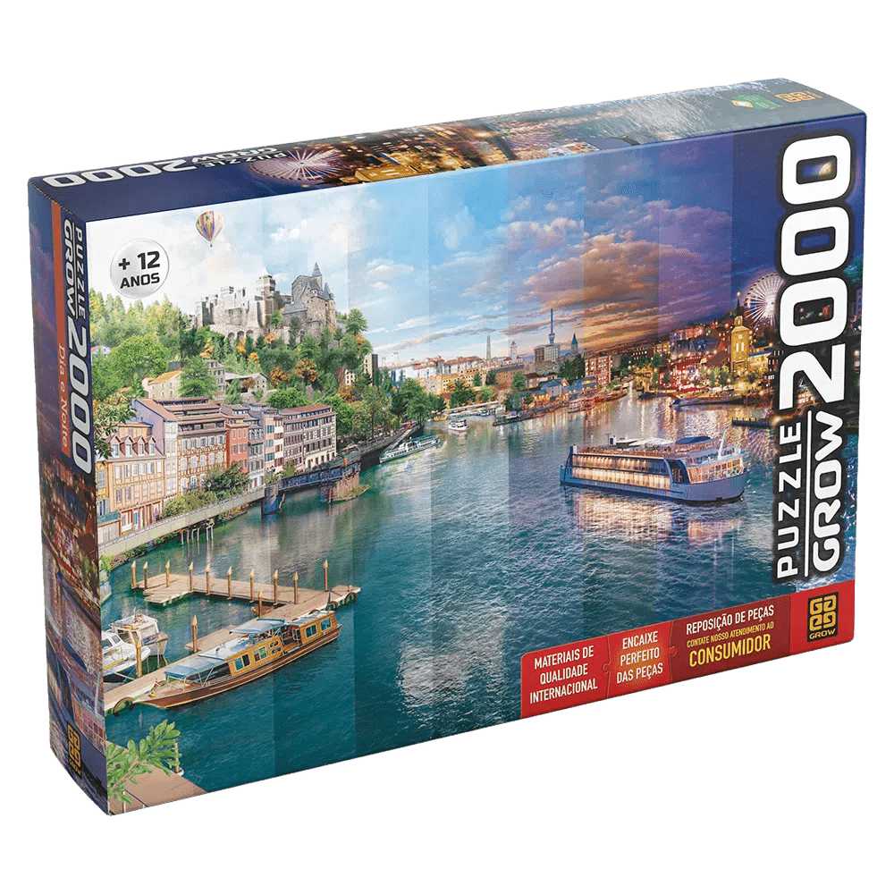 Puzzle 2000 peças Dia e Noite / Puzzle 2000 pieces day and night - Grow