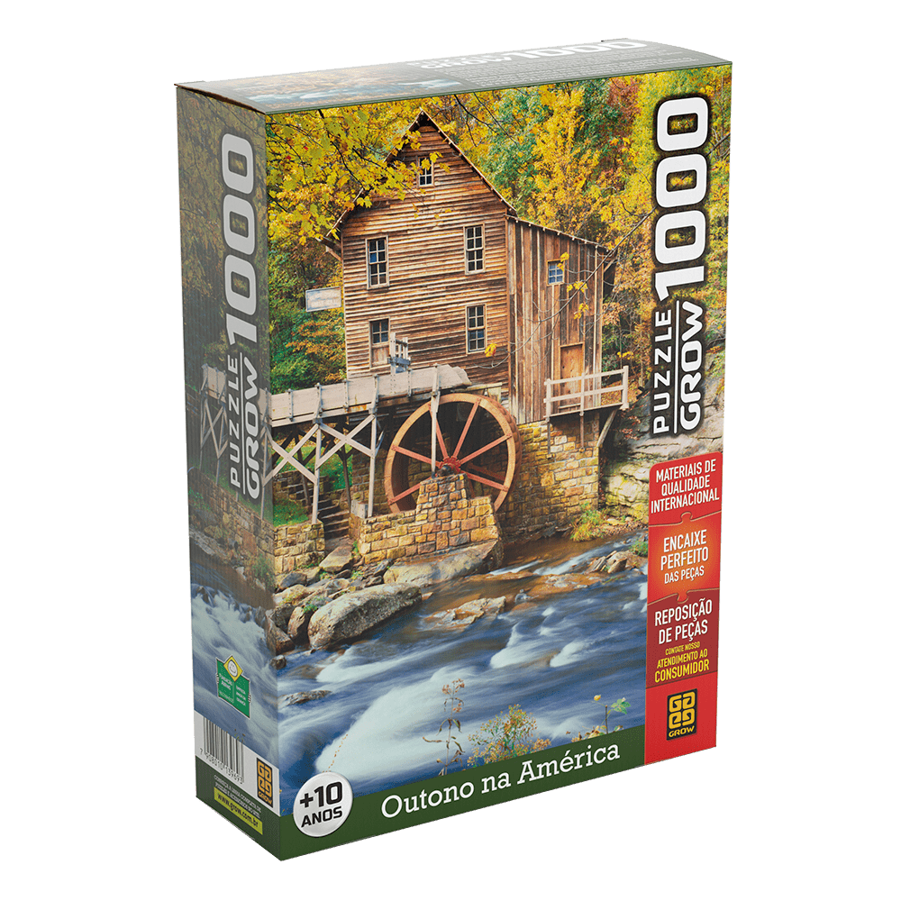 Puzzle 1000 peças Outono na América / Puzzle 1000 Pieces Autumn in America - Grow