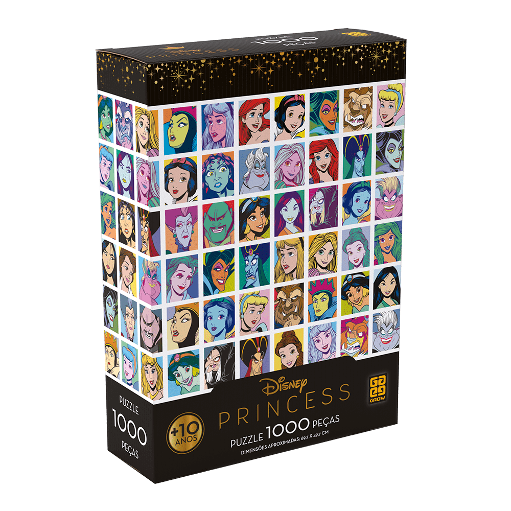 Puzzle 1000 peças Princesas / Puzzle 1000 Princess Pieces - Grow