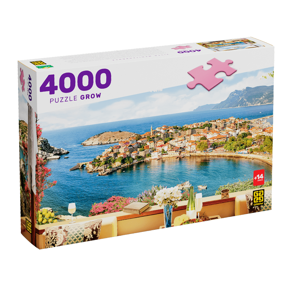 Puzzle 4000 peças Vista Mediterrânea / Puzzle 4000 pieces Mediterranean view - Grow