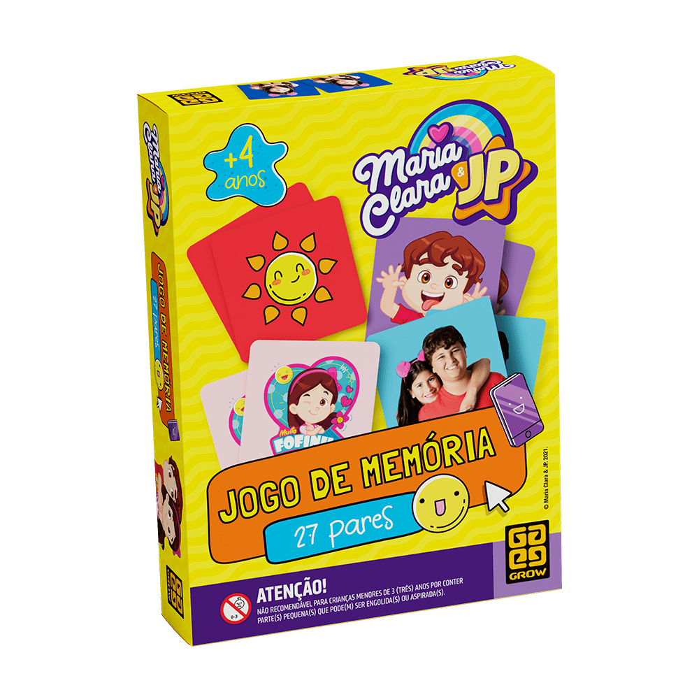 Jogo de Memória Maria Clara e JP / Maria Clara and JP memory game - Grow
