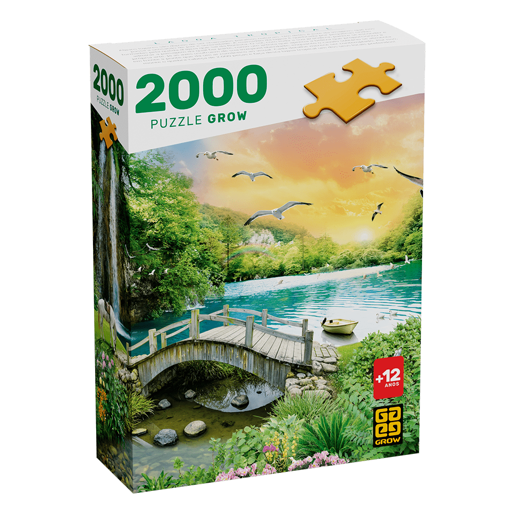 Puzzle 2000 peças Lagoa Tropical / Puzzle 2000 pieces tropical pond - Grow