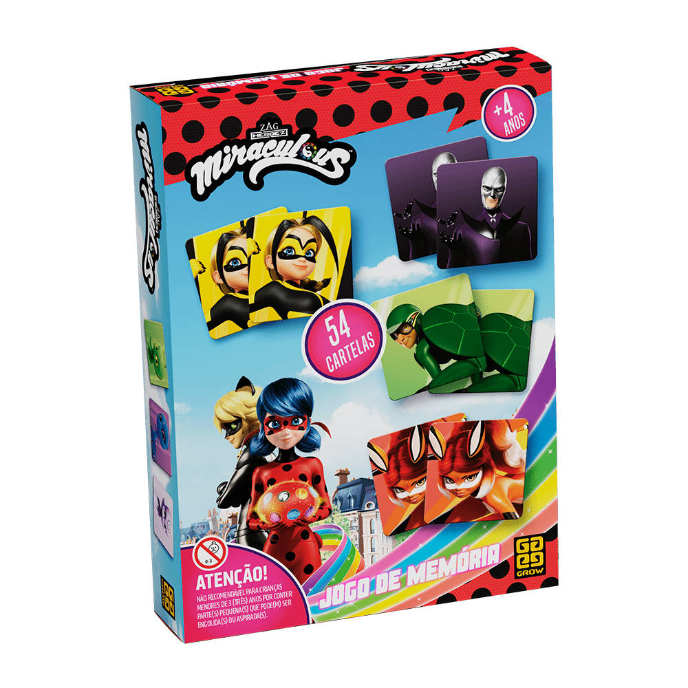 Jogo de Memória Miraculous / Miraculous memory game - Grow