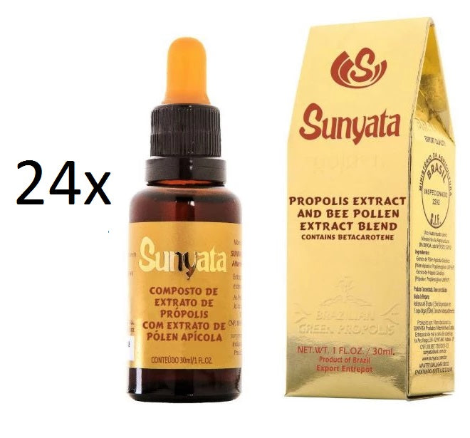 Lot of 24x30ml Alcoholic Propolis Extract Bee Pollen Sunyata Golden - Pon Lee