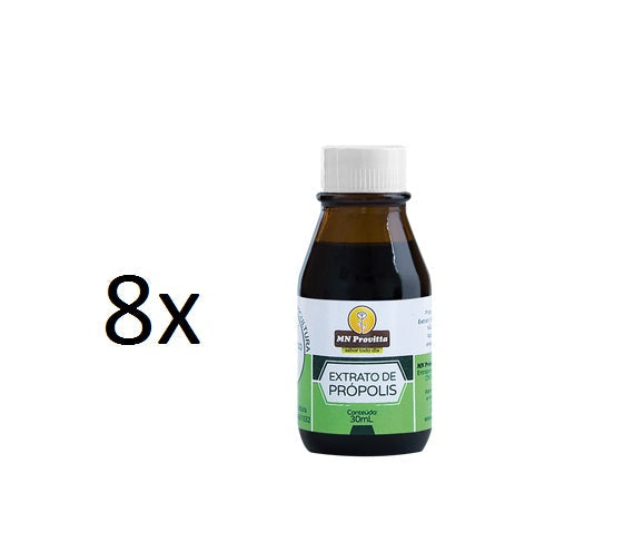 Lot of 8x30ml Brazilian Original Bee Propolis Extract Provitta - MN Propolis