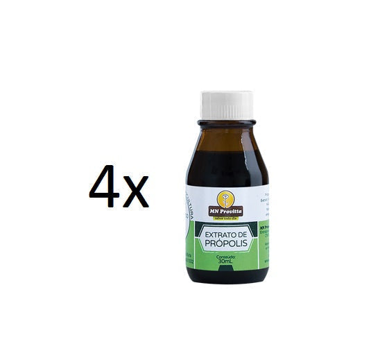 Lot of 4x30ml Brazilian Original Bee Propolis Extract Provitta - MN Propolis