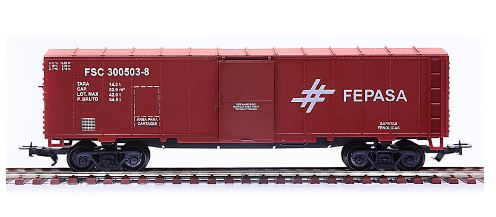 Closed Wagon Sliding Door Fepasa 2106 FRATESCHI Miniature Collection Locomotive