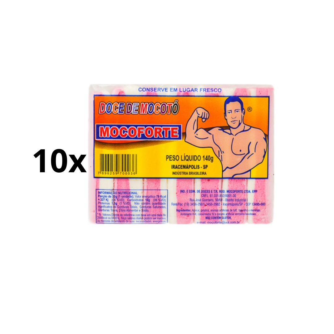Lot of 10 Mocoforte Mocoto Jelly Candy Sweet Food Dessert 140g each