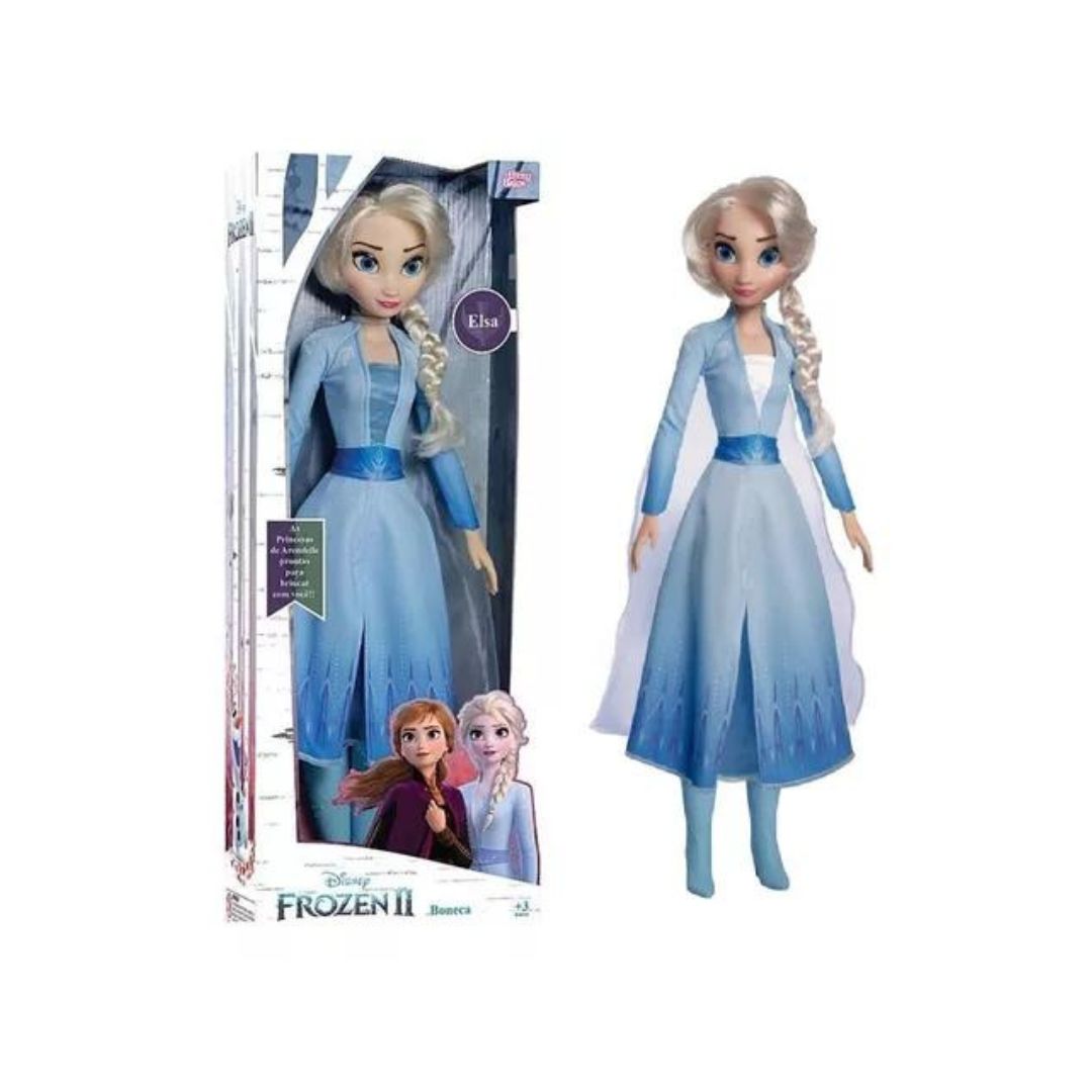 Brazilian Baby Brink Elsa Princess Frozen 2 Movie Doll Toy 55cm