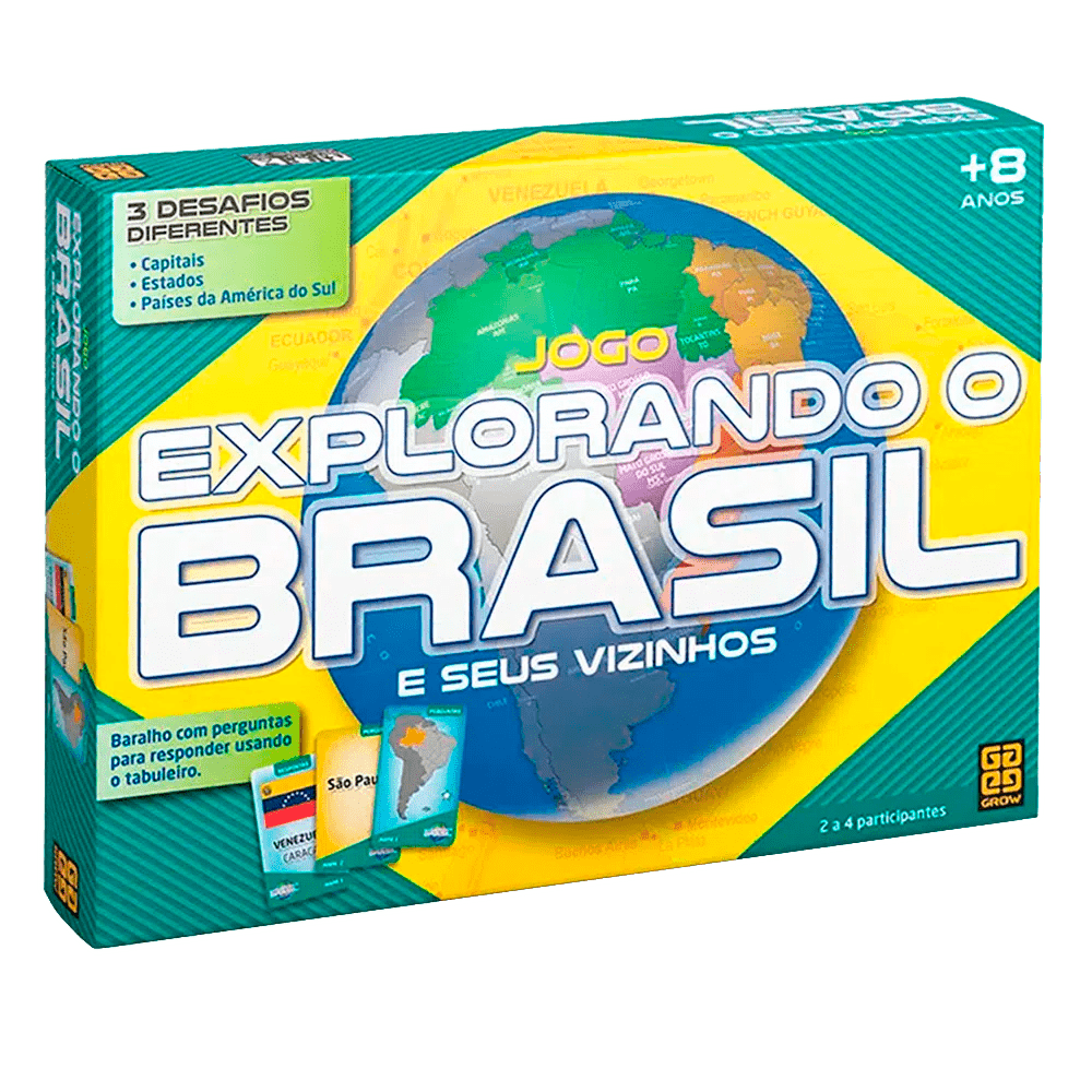 Jogo Explorando o Brasil / Game exploring Brazil - Grow