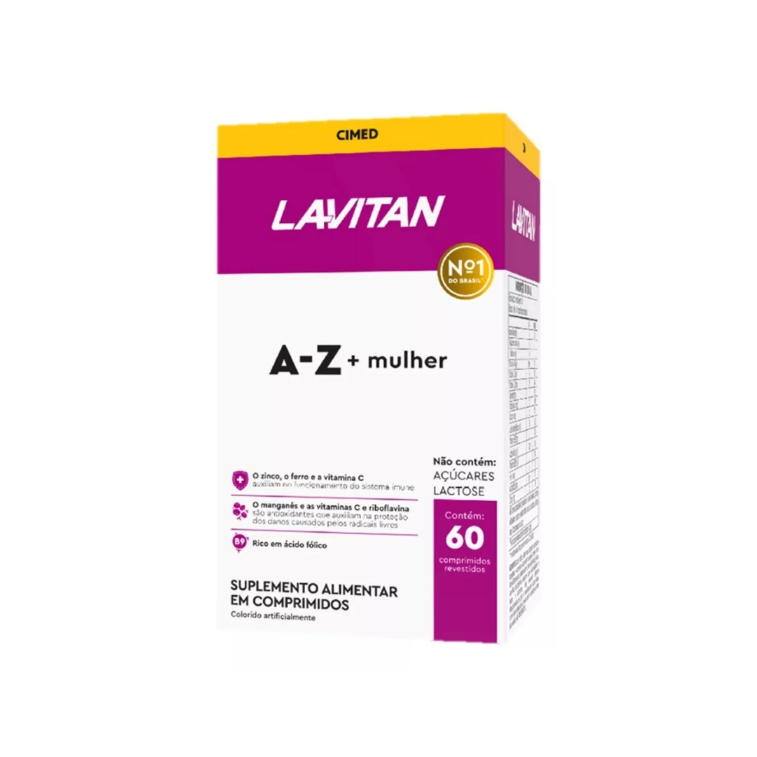 Lot of 3 Lavitan A-Z Women Healthy Food Supplement 60 Tablets Cimed