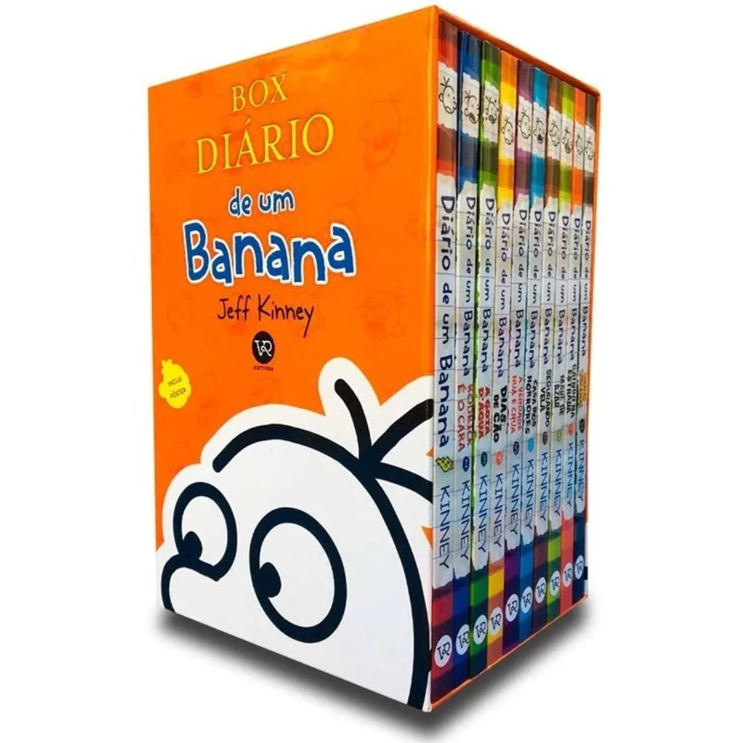 Livro Best Seller Diario de um Banana Box 10 Vol. Books em Portugues