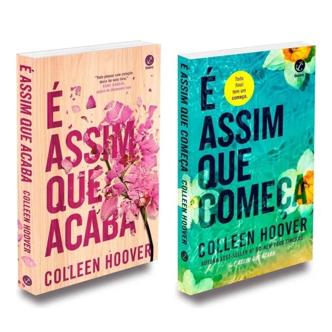 Livro Best Seller E Assim que Acaba 2 Volumes Romance Books em Portugues