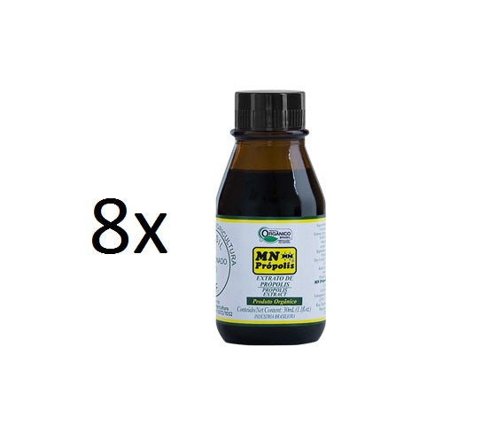 Lot of 8x30ml Original Brazilian Bee Organic Propolis Extract - MN Propolis