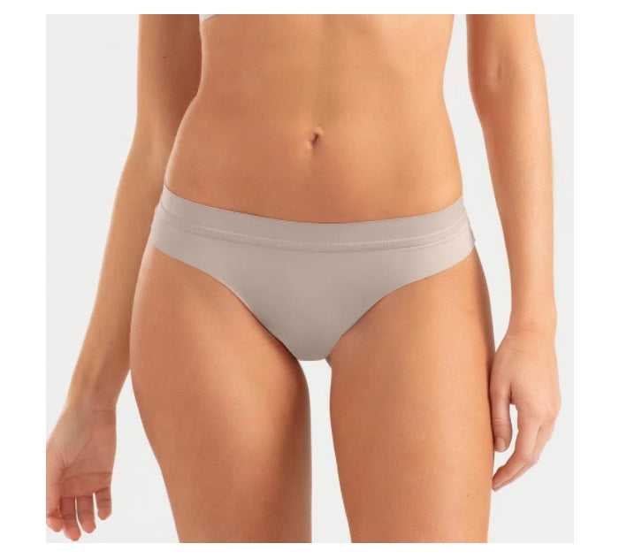 Lot of 3 She Invisible Microfiber Chocolate Panty Lingerie Underwear Brazilian