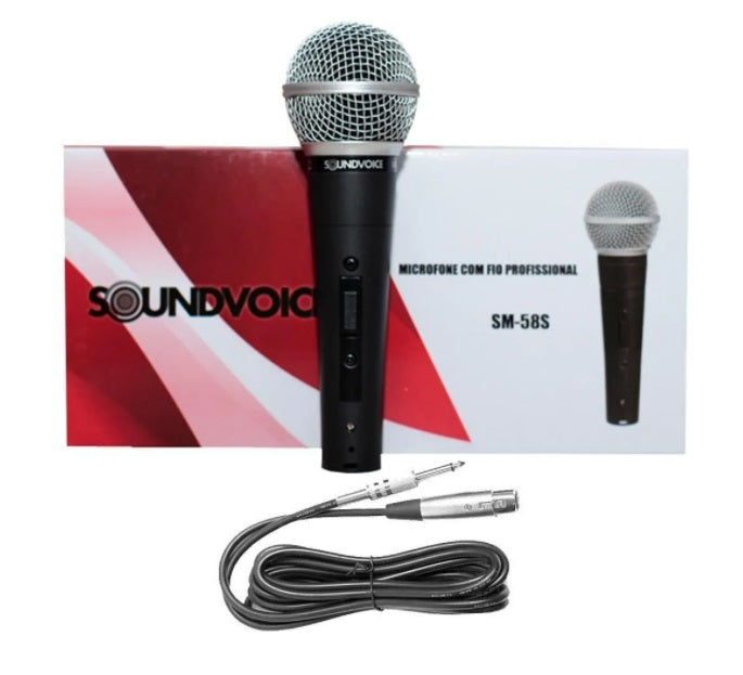 Soundvoice Professional SM58S Microphone w/ Cable Music Sound Voice Record