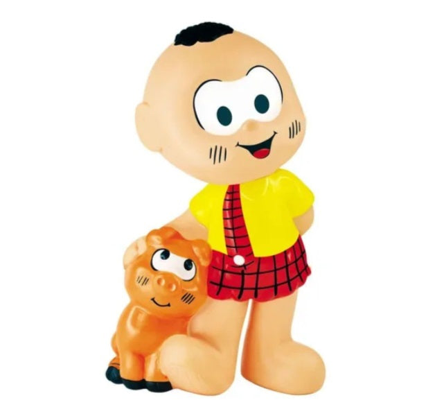 Brazilian Original Cebolinha Chovinista Vinyl Toy Turma da Mônica 20cm Collectible