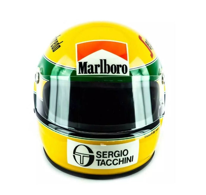 Ayrton Senna Start F1 1984 Sergio Tacchini Marlboro Helmet Replica Collectible
