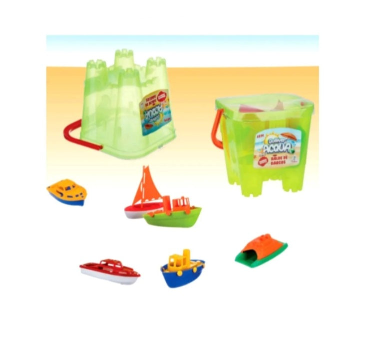 Brazilian Original Gulliver Mares do Sul Boats Miniature Kids Play Toys 8 Pcs