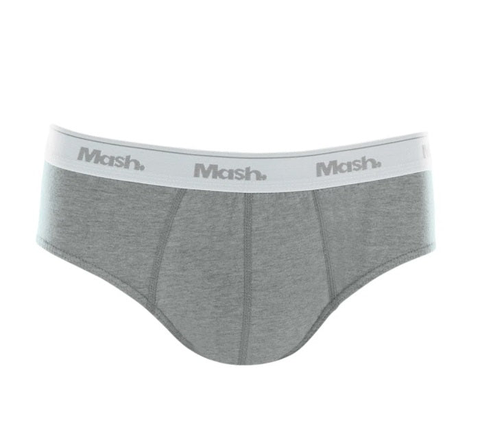 Lot of 3 Mash Slip Cotton Light Gray Confortable Underwear Brazilian Original