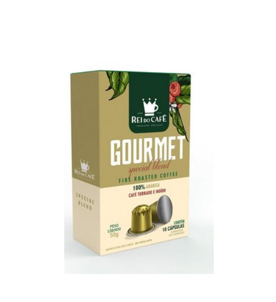 Brazilian Original Organic Coffee Aluminum Capsules Nespresso Compatible 10 unt