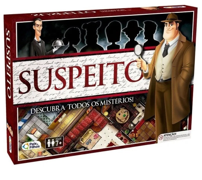 Brazilian Suspeito Suspect Mistery Logical Reasoning Fun Table Board Game