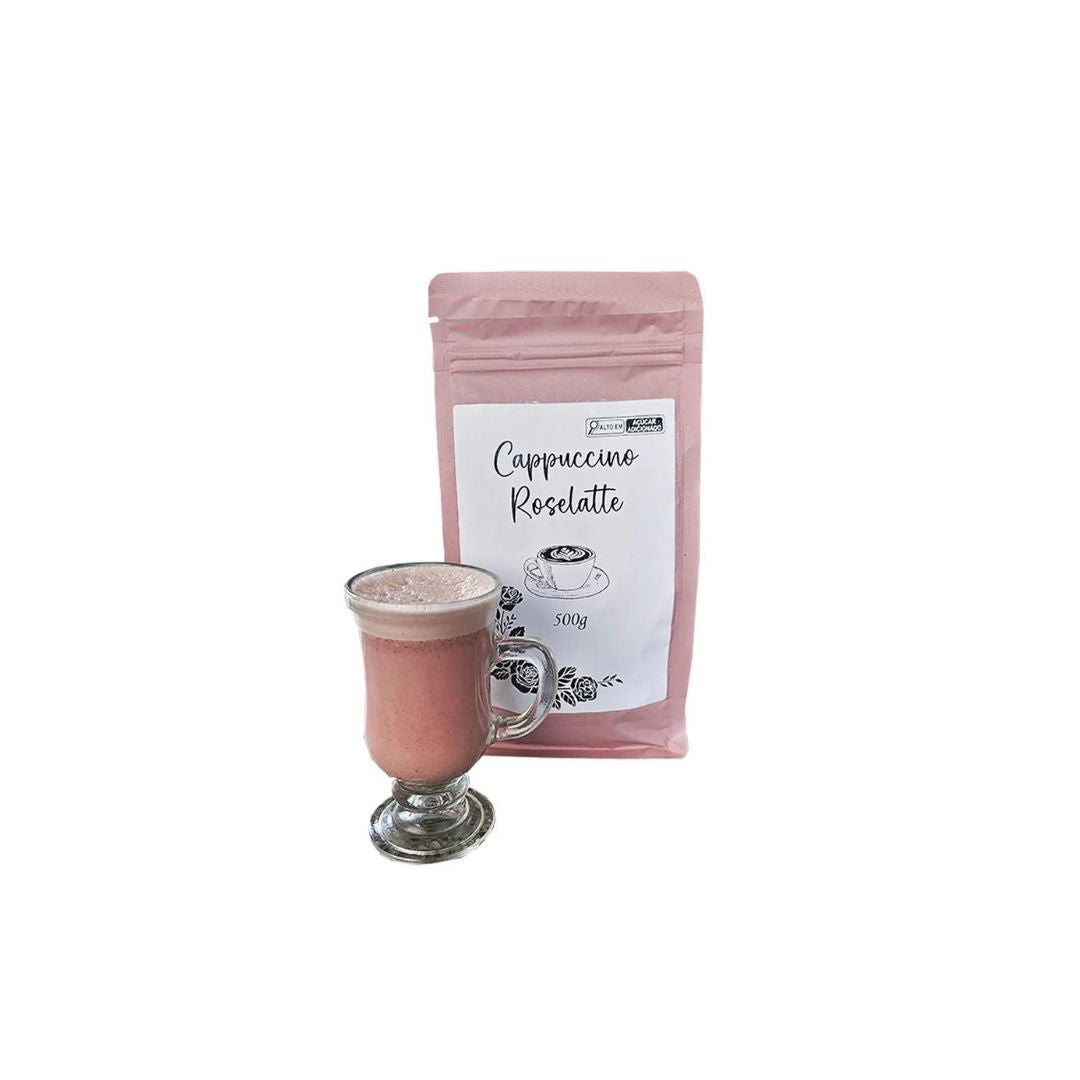 Cappuccino Roselatte Flavored Coffee Drink Powder 500g Cafe Toledo