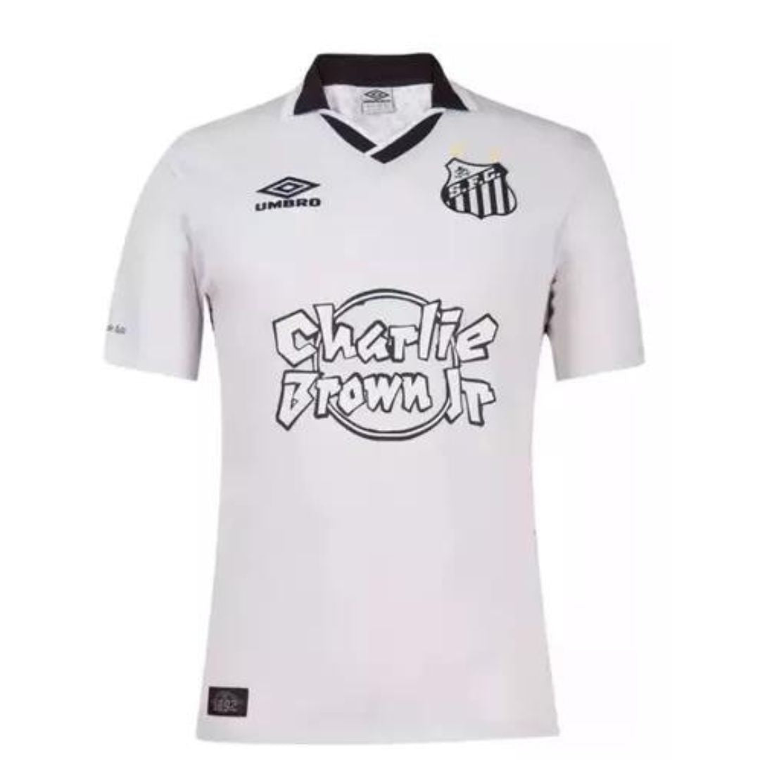 Umbro Santos Brazilian Soccer Team Charlie Brown Jr White T-Shirt XXL Size