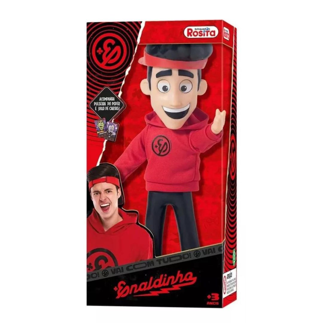 Youtuber Enaldinho Doll With Power Bracelet Kids Toy Play 25cm Baby Brink