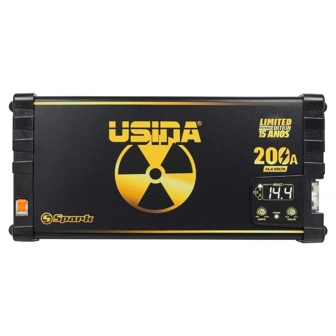 Usina 200A Bivolt Automotive Car Source Charger Power Supply Spark