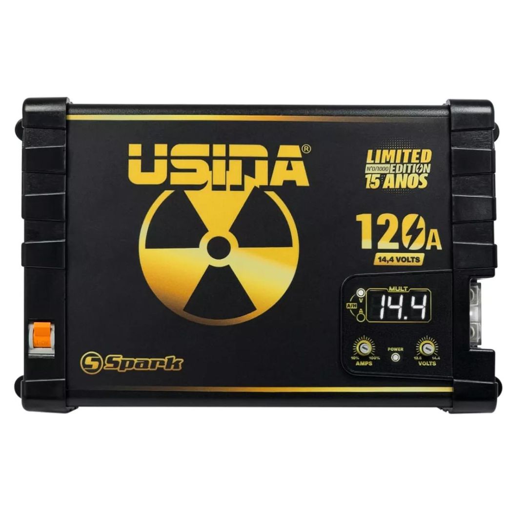 Usina 120A Bivolt Automotive Car Source Charger Power Supply Battery Spark