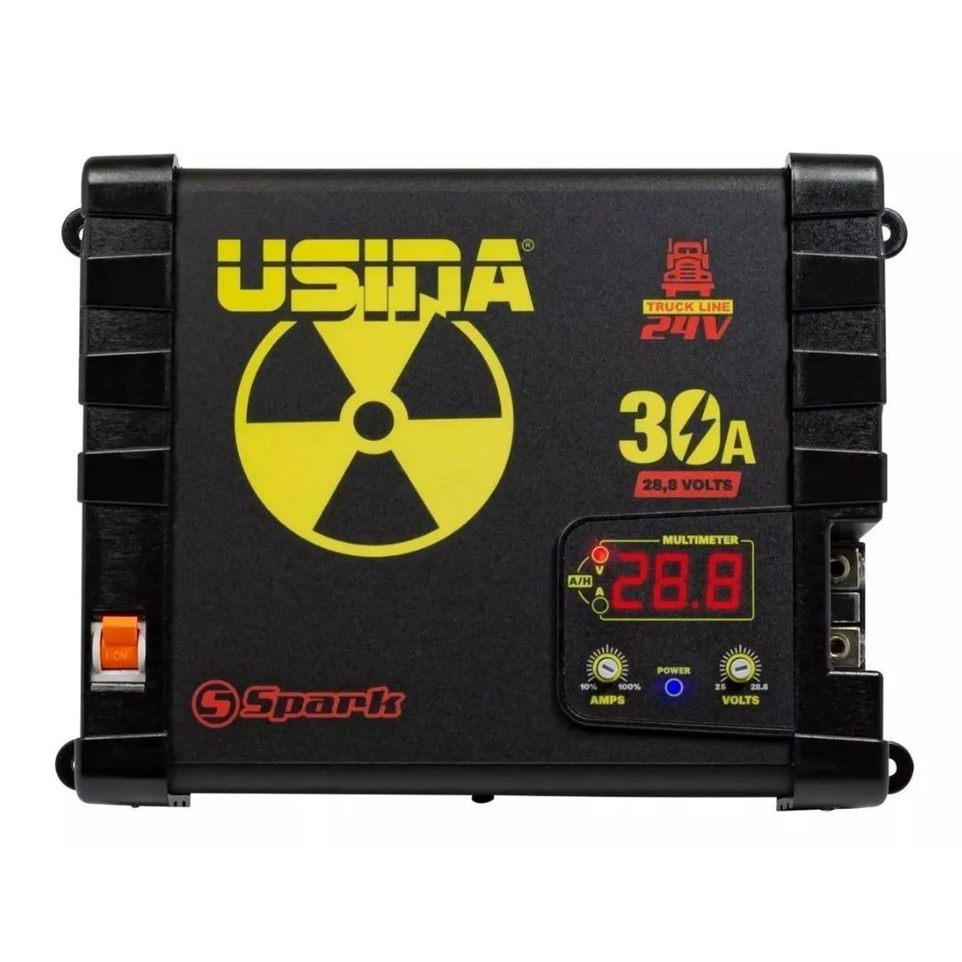 Usina 30A Bivolt Automotive Source Charger Car Power Supply Battery Spark