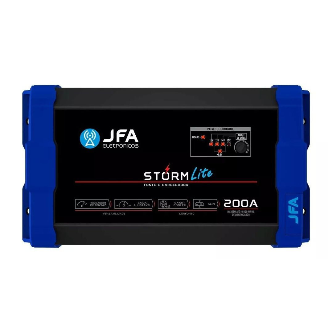 Storm Lite Blue Automotive Charger Source 200A Bivolt Power Supply Battery JFA