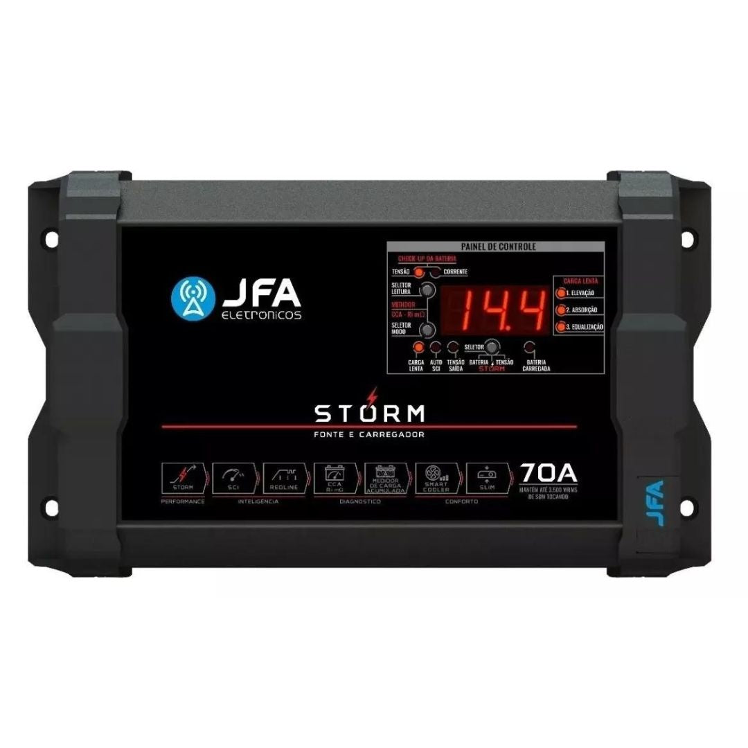 Stor 70A Bivolt Automotive Charger Source Car Power Supply Battery JFA