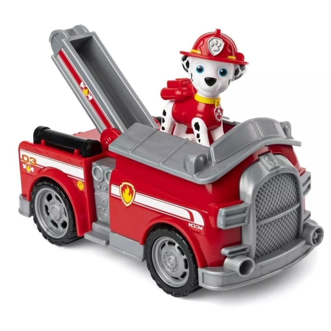 Paw Patrol Marshall Firedog Firetruck Car Kids Toys 10cm Spin Master