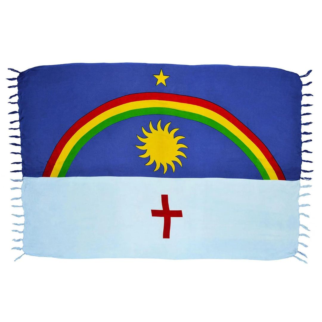 Brazil Pernambuco Flag Canga Beach Towel Sarong Viscose Beachwear