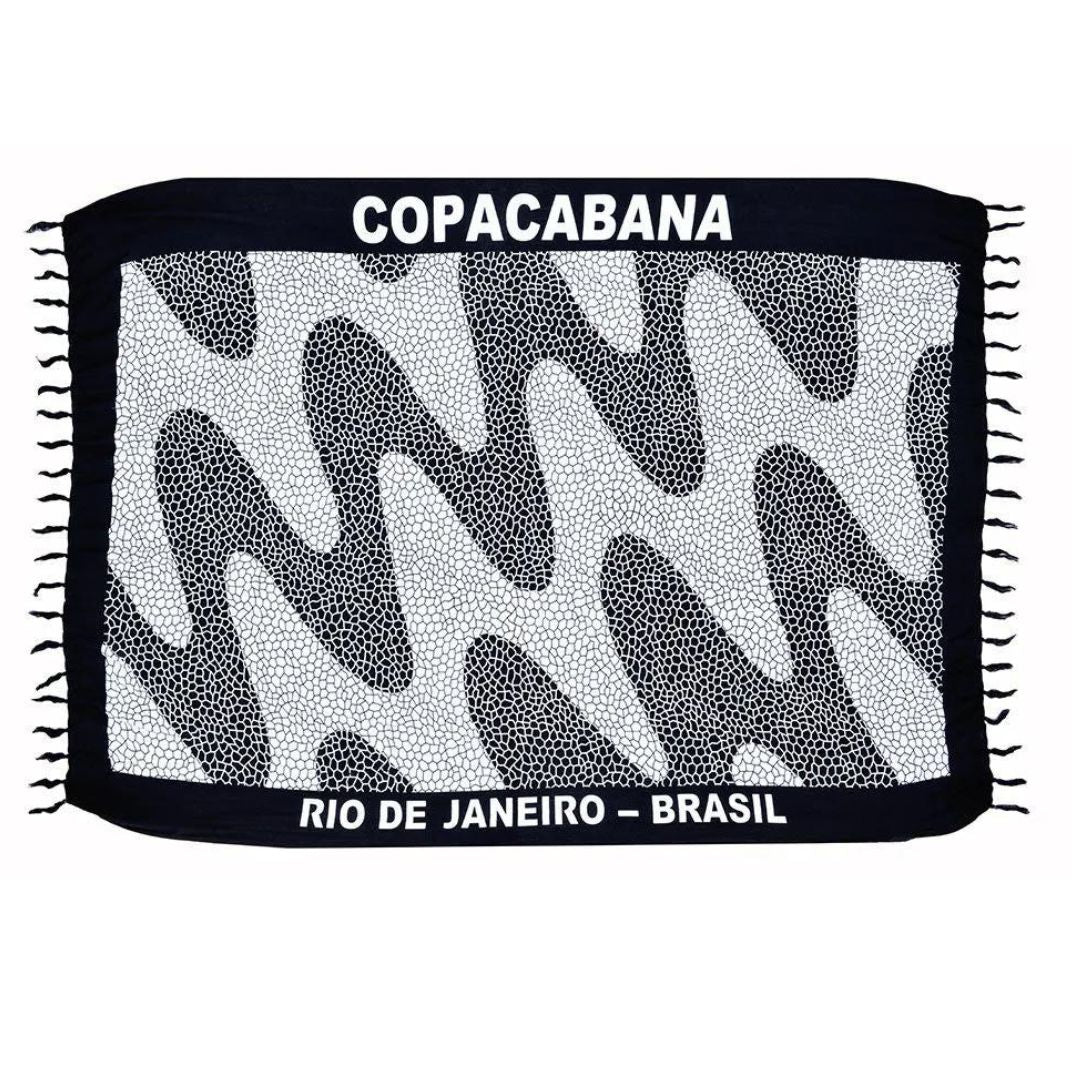 Brazil Copacabana Rio de Janeiro Flag Canga Beach Towel Sarong