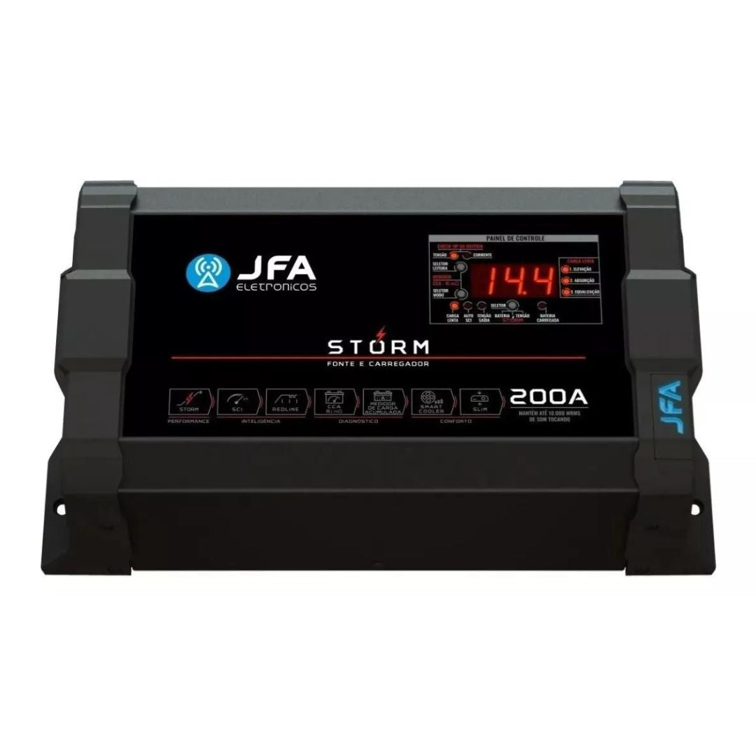 Storm 200A Bivolt 2880W Automotive Source Charger Car Power Supply Battery JFA