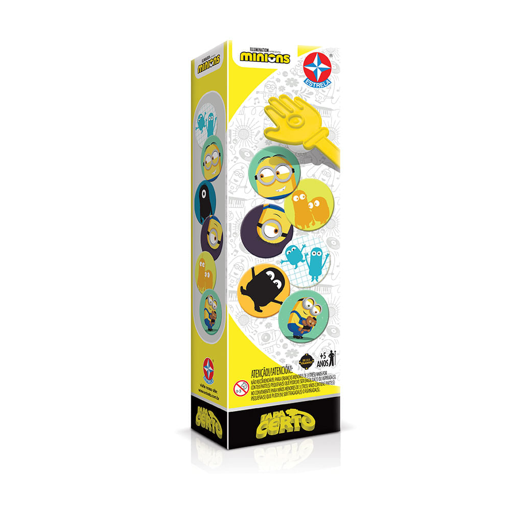 Jogo Tapa Certo Minions 2 - Estrela