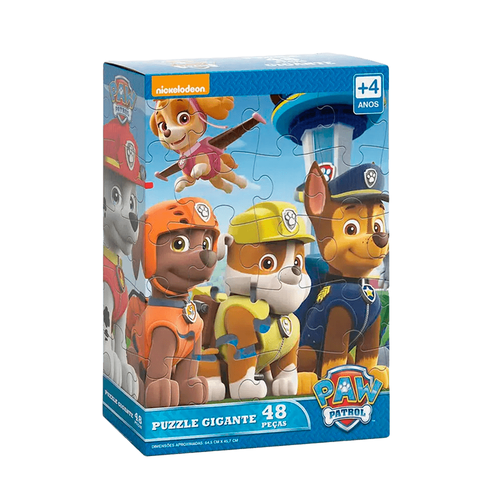 Puzzle Gigante 48 peças Patrulha Canina / Giant puzzle 48 pieces canine patrol - Grow
